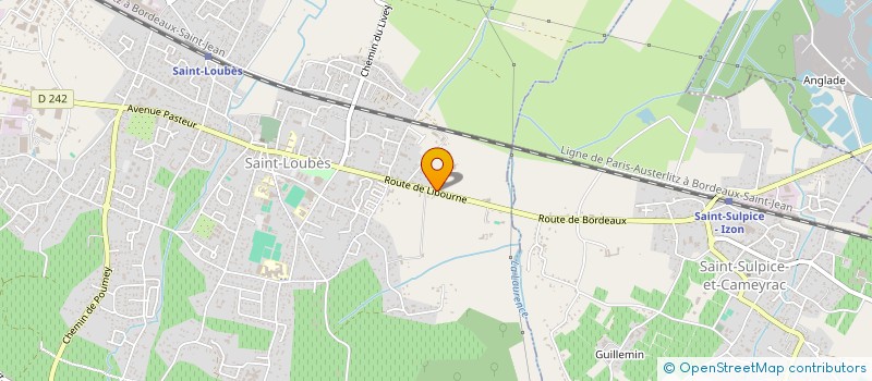 localisation de l'entreprise LES SABLES  SAINT-LOUBES