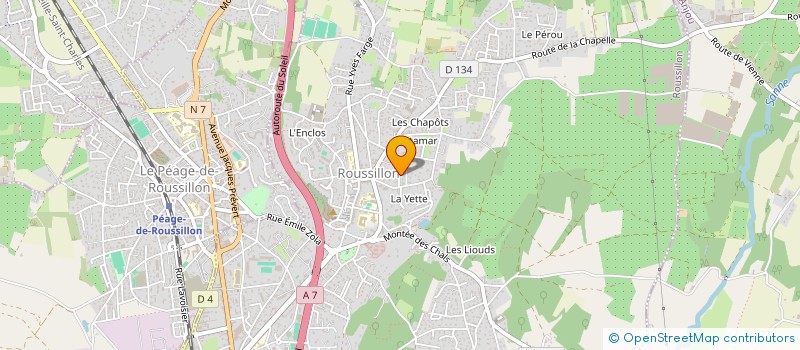 localisation de l'entreprise LES SABLES  ROUSSILLON