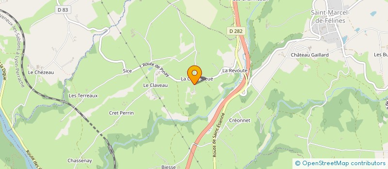 localisation de l'entreprise LES SABLES  SAINT-MARCEL-DE-FELINES