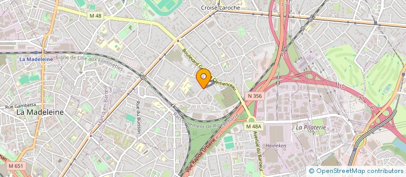 localisation de l'entreprise LES SABLES à MARCQ-EN-BARŒUL