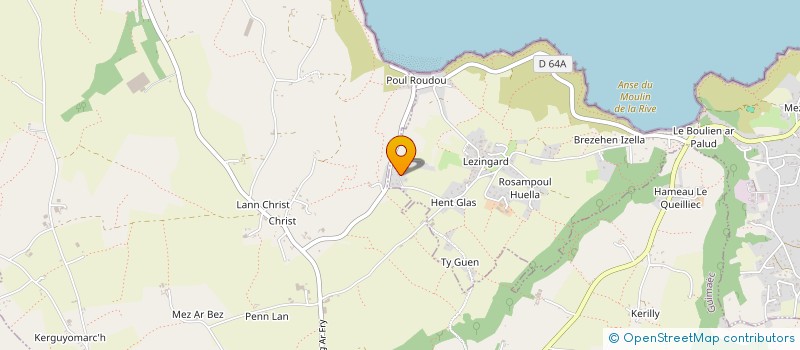 localisation de l'entreprise LES SABLES  LOCQUIREC