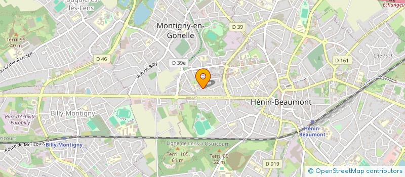 localisation de l'entreprise LES SABLES à HENIN-BEAUMONT