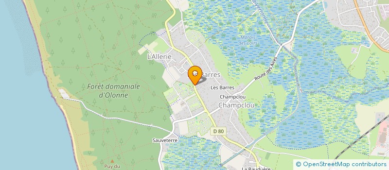 localisation de l'entreprise LES SABLES à LES SABLES-D'OLONNE