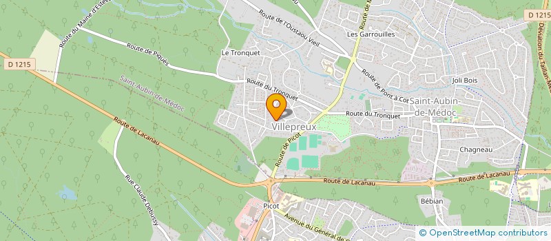 localisation de l'entreprise LES SABLES  SAINT-AUBIN-DE-MEDOC