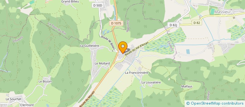 localisation de l'entreprise LES SABLES  CHIRENS