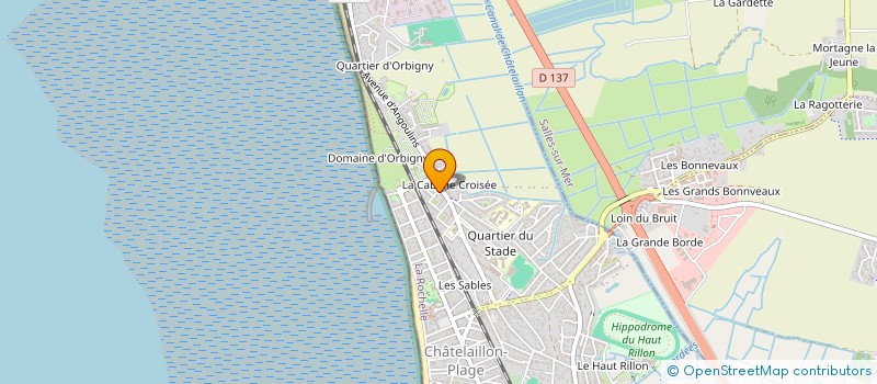 localisation de l'entreprise LES SABLES  CHATELAILLON-PLAGE