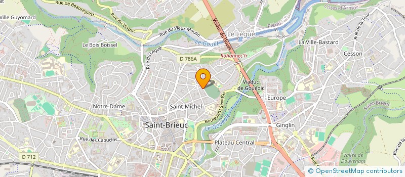 localisation de l'entreprise LES SABLES BLANCS à SAINT-BRIEUC