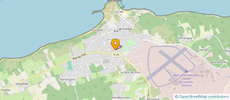 localisation de l'entreprise LES SABLES BLANCS SAINTE ANNE  LANVEOC