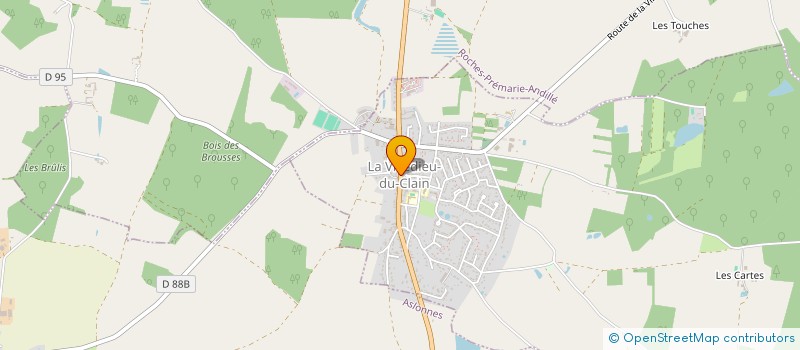 localisation de l'entreprise LES SABLES D'AMELIE & LEA  LA VILLEDIEU-DU-CLAIN