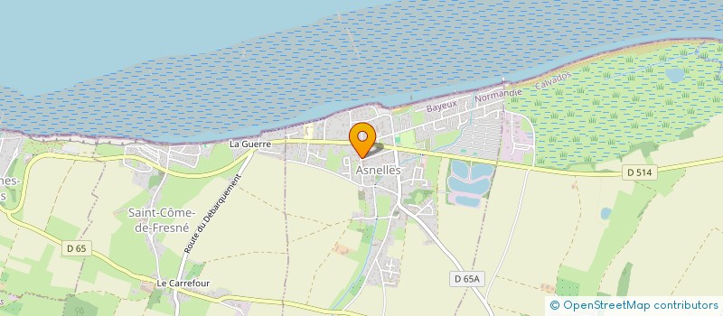 localisation de l'entreprise LES SABLES D'ASNELLES  ASNELLES