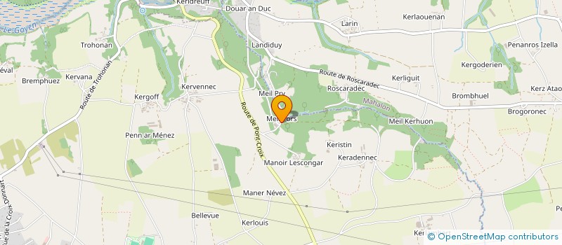 localisation de l'entreprise LES SABLES D AUDIERNE à PLOUHINEC