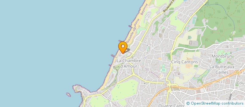 localisation de l'entreprise LES SABLES D'OR à ANGLET