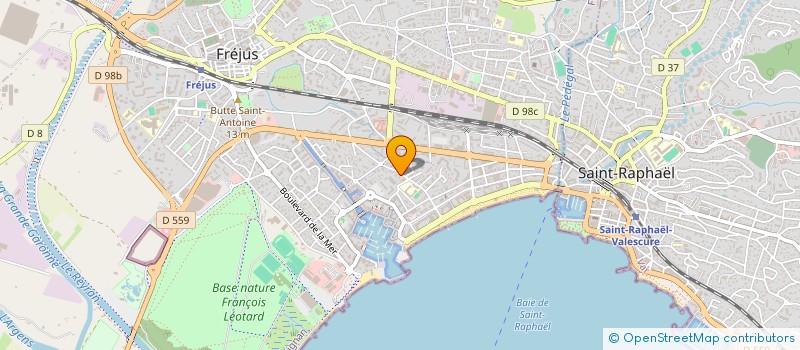 localisation de l'entreprise LES SABLES D'OR à FREJUS