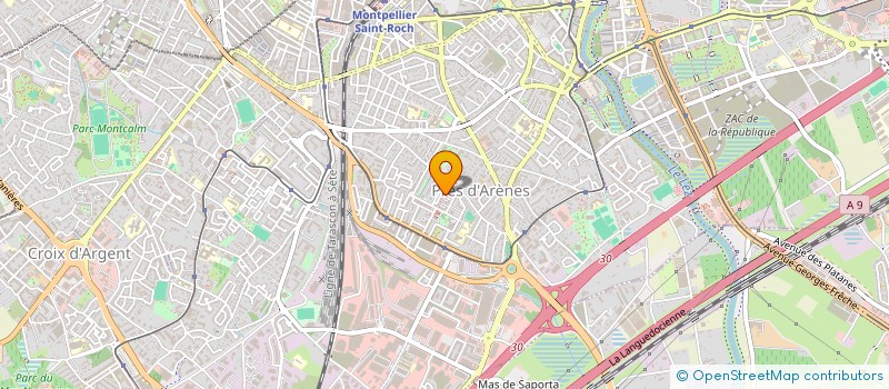 localisation de l'entreprise LES SABLES D'OR à MONTPELLIER