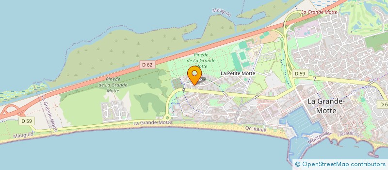 localisation de l'entreprise LES SABLES D'OR à LA GRANDE-MOTTE