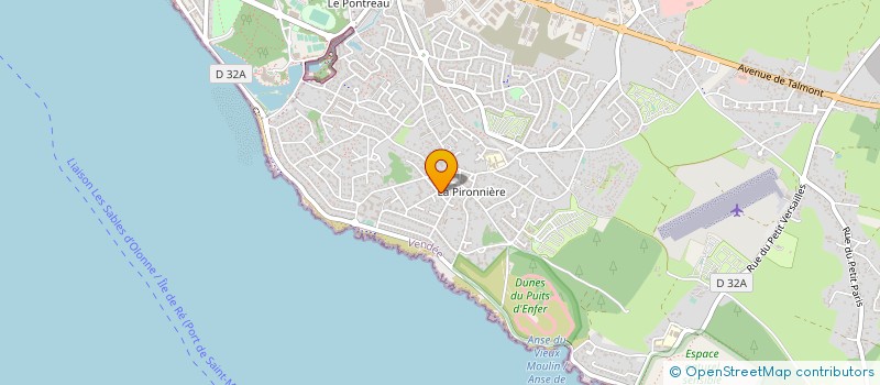 localisation de l'entreprise LES SABLES DANSE à LES SABLES D'OLONNE