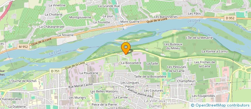 localisation de l'entreprise LES SABLES DE MEZIERES  SAINT-PIERRE-DES-CORPS