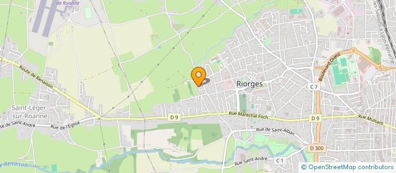 localisation de l'entreprise LES SABLES EN FETE à RIORGES