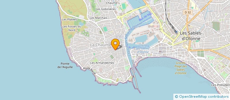 localisation de l'entreprise LES SABLES LOCATIONS à LES SABLES D'OLONNE