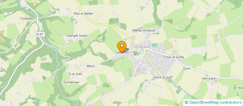 localisation de l'entreprise LES SABLES ROUX  DINEAULT