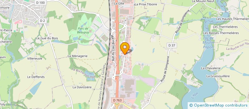 localisation de l'entreprise LES SABLES STB à MOUILLERON-LE-CAPTIF