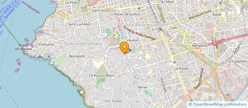 localisation de l'entreprise LES SABLETTES à MARSEILLE
