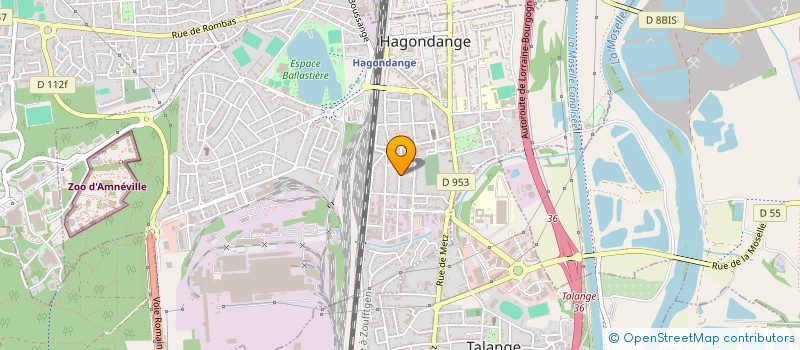 localisation de l'entreprise LES SABLETTES à HAGONDANGE