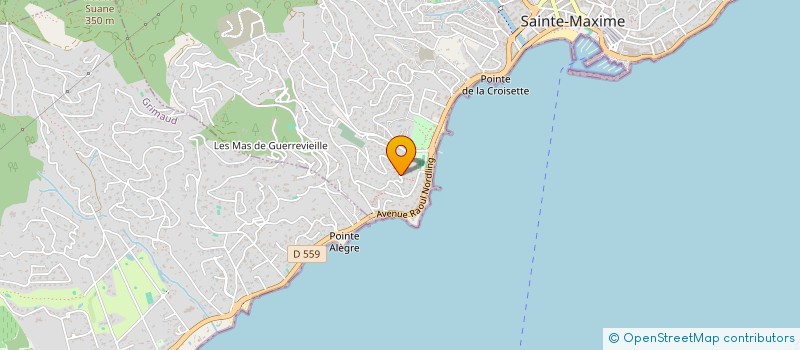 localisation de l'entreprise LES SABLIER à SAINTE-MAXIME