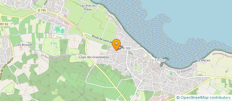 localisation de l'entreprise LES SABLIERES à LA FLOTTE