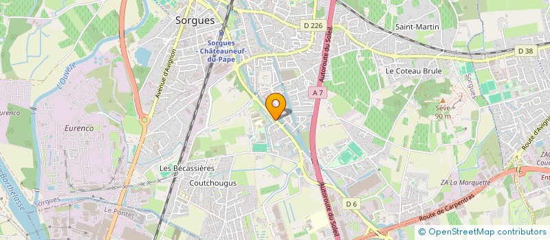 localisation de l'entreprise LES SABLIERES  CRILLON-LE-BRAVE