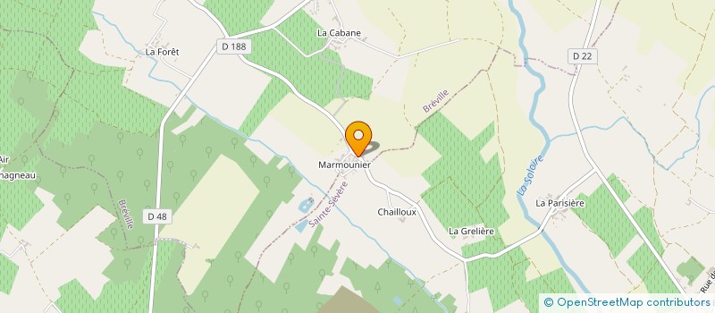 localisation de l'entreprise LES SABLIERES BERTIN à VAL-DE-COGNAC