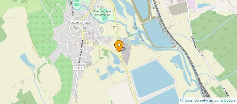 localisation de l'entreprise LES SABLIERES DE LA MEURTHE  ROSIERES-AUX-SALINES