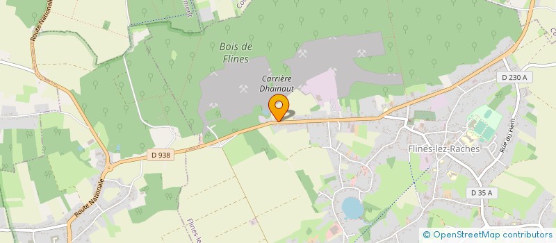 localisation de l'entreprise LES SABLIERES DES HAUTS DE FRANCE à FLINES-LEZ-RACHES