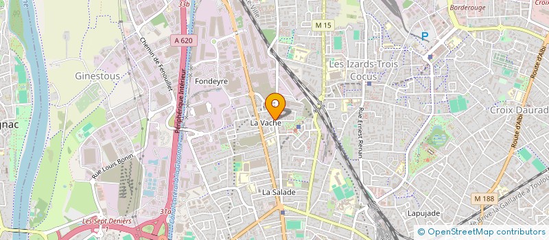localisation de l'entreprise LES SABLIERES DU PAS DE L'ILOT  TOULOUSE