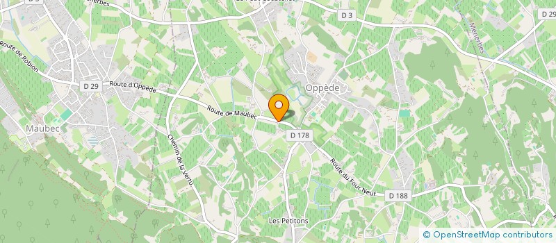 localisation de l'entreprise LES SABLIERES II  OPPEDE