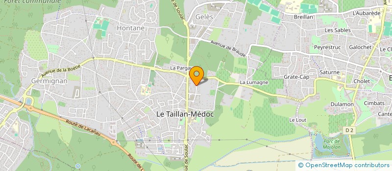 localisation de l'entreprise LES SABLIERES MEDOCAINES  LE TAILLAN MEDOC