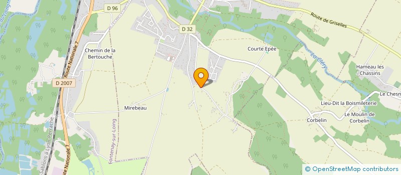 localisation de l'entreprise LES SABLONS à LA SELLE-SUR-LE-BIED
