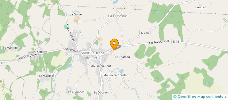 localisation de l'entreprise LES SABLONS  SAINT-LAURENT-DE-CERIS