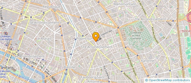 localisation de l'entreprise LES SABLONS à PARIS