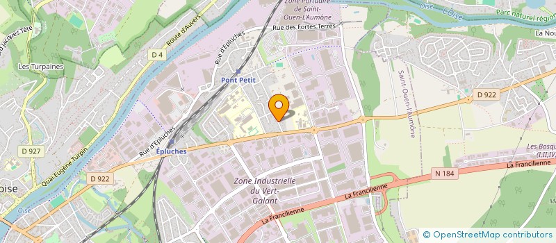 localisation de l'entreprise LES SABLONS à SAINT-OUEN-L'AUMONE
