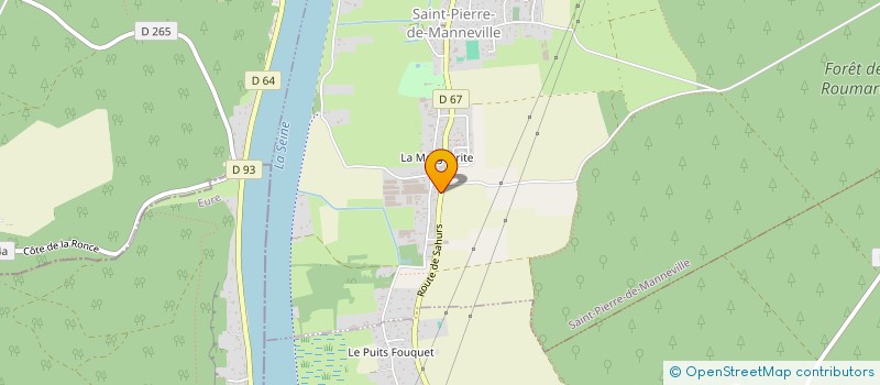 localisation de l'entreprise LES SABLONS  SAINT-PIERRE-DE-MANNEVILLE