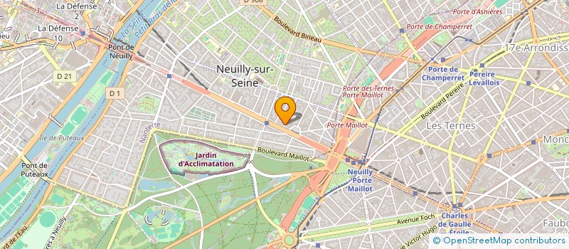 localisation de l'entreprise LES SABLONS à NEUILLY-SUR-SEINE