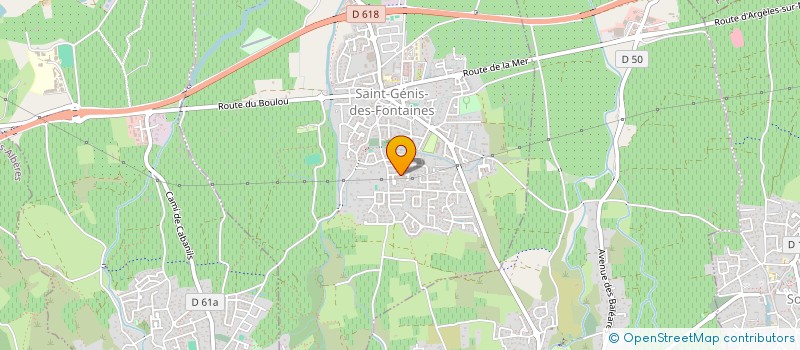 localisation de l'entreprise LES SABLONS SCI  VILLELONGUE-DELS-MONTS