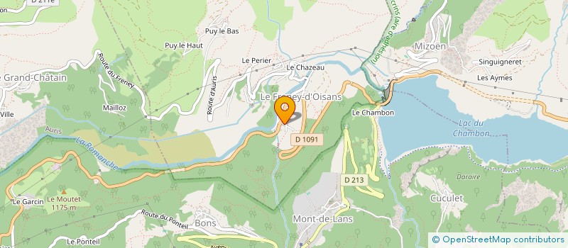 localisation de l'entreprise LES SABOTS DE L'OISANS  MIZOEN