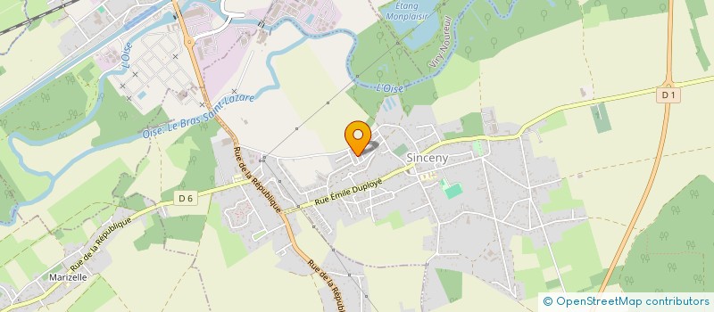 localisation de l'entreprise LES SABOTS DU COEUR  SINCENY