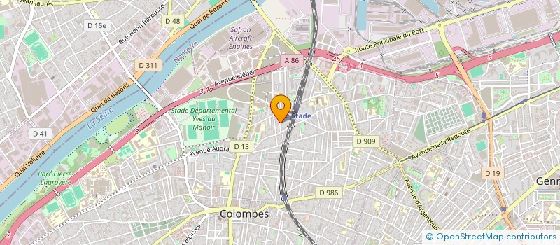 localisation de l'entreprise LES SACOCHES DU CLIMAT  COLOMBES