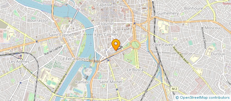 localisation de l'entreprise LES SACQUEBOUTIERS à TOULOUSE