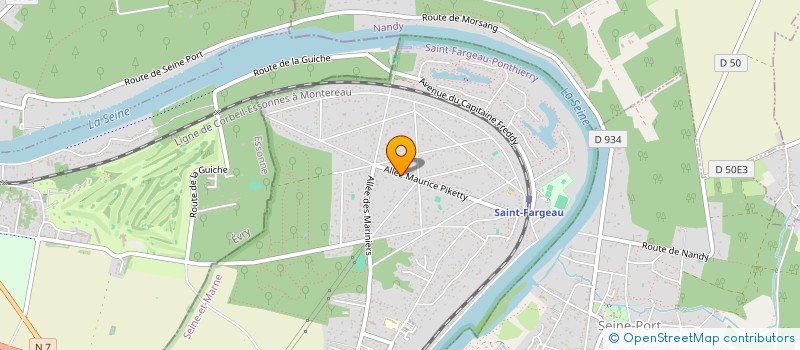 localisation de l'entreprise LES SACS DE CENDRILLON à SAINT-FARGEAU-PONTHIERRY