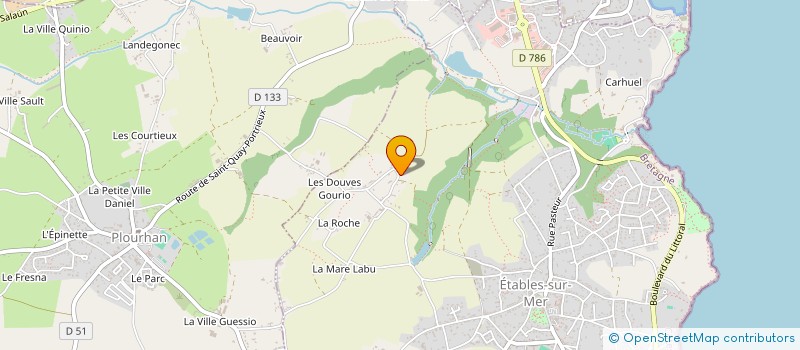 localisation de l'entreprise LES SAFRANIERS DE LA BAIE  BINIC-ETABLES-SUR-MER