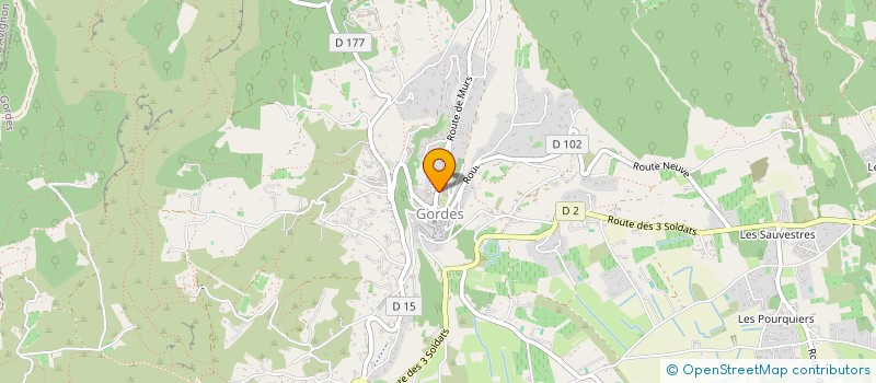 localisation de l'entreprise LES SAGES STRUCTURE ASSOCIATIVE GORDIENNE POUR L'EPANOUISSEMENT DES SENIORS  GORDES